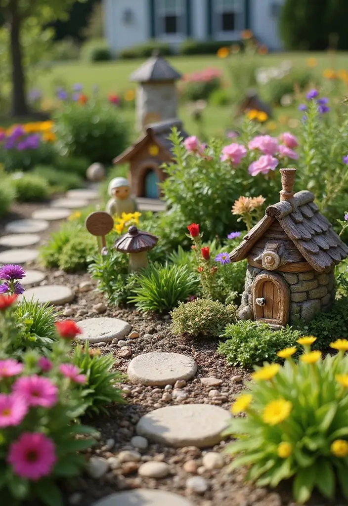 28 Stunning Flower Bed Ideas That Will Transform Your Front Yard! - 22. Fairy Gardens
