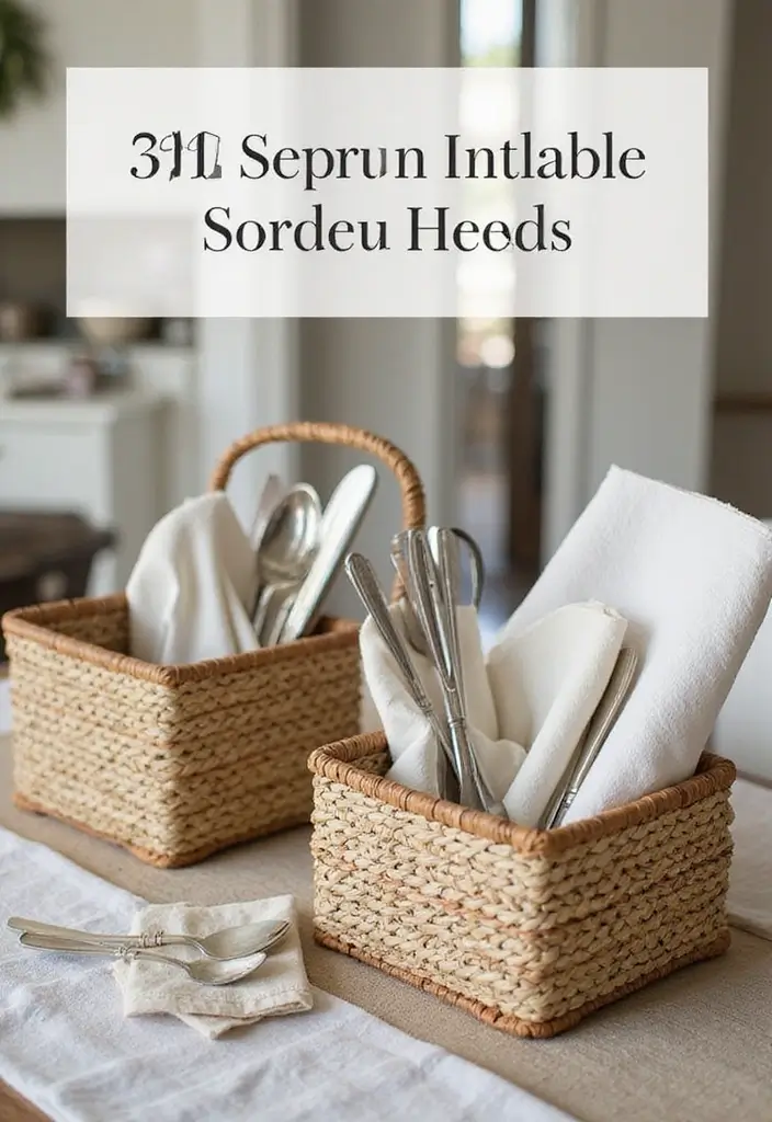 30 Aesthetic Storage Ideas for Your Kitchen That Will Transform Your Space! - 25. Dining Table Storage Solutions