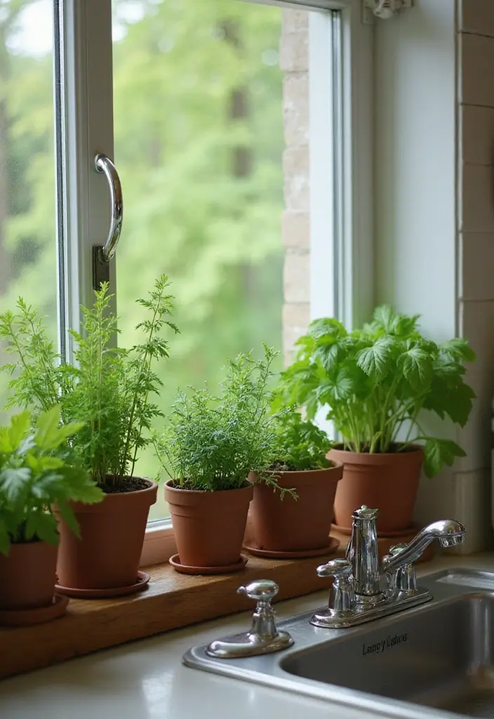 30 Aesthetic Storage Ideas for Your Kitchen That Will Transform Your Space! - 29. Personal Herb Garden