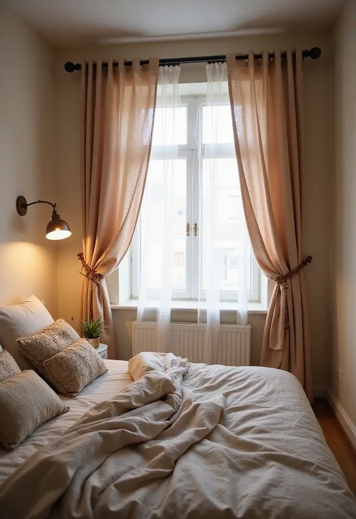 30 Cozy Bedroom Ideas for Small Rooms That Won't Break the Bank! - 16. Cozy Curtains