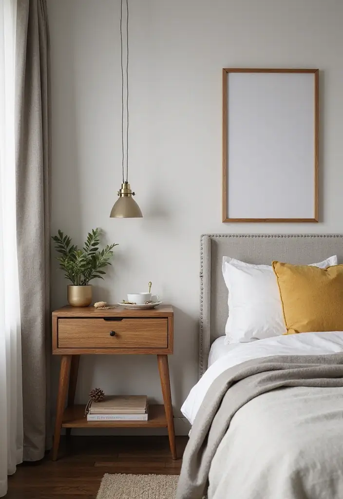 30 Cozy Bedroom Ideas for Small Rooms That Won't Break the Bank! - 18. Wall-Mounted Nightstands