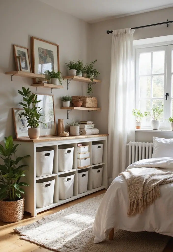 30 Cozy Bedroom Ideas for Small Rooms That Won't Break the Bank! - 19. Creative Storage Solutions