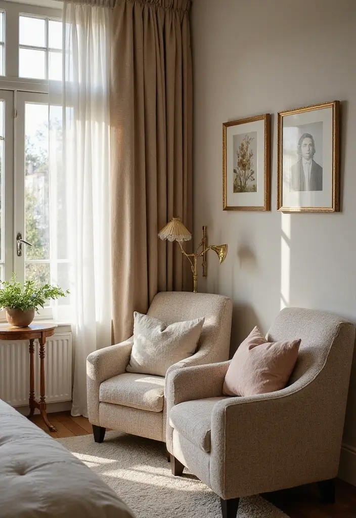 30 Cozy Bedroom Ideas for Small Rooms That Won't Break the Bank! - 21. Corner Seating