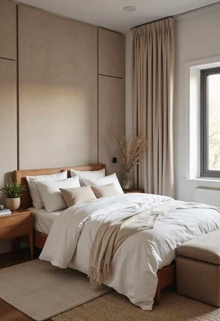 30 Cozy Bedroom Ideas for Small Rooms That Won't Break the Bank! - 29. Soft Wall Textures