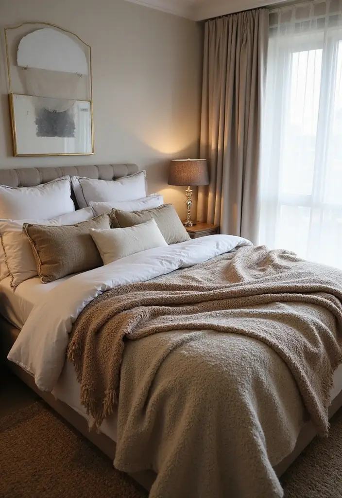 30 Guest Bedroom Ideas That'll Make Your Friends Never Want to Leave! - 1. Cozy Layers