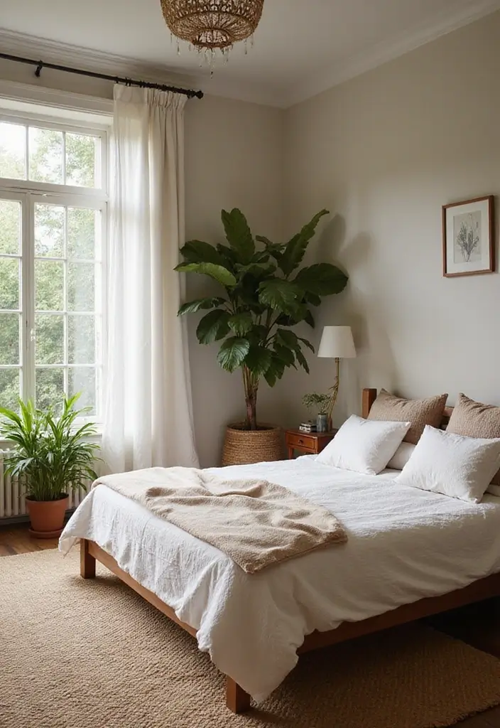 30 Guest Bedroom Ideas That'll Make Your Friends Never Want to Leave! - 10. Nature-Inspired Decor