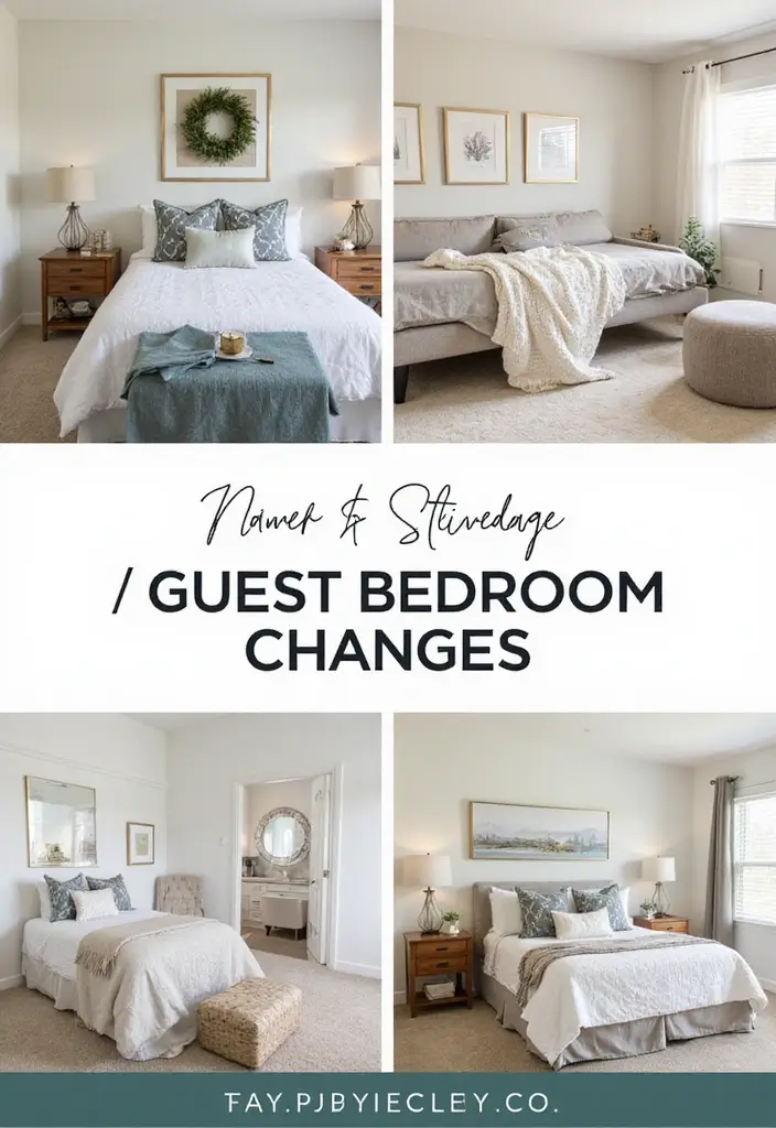 30 Guest Bedroom Ideas That'll Make Your Friends Never Want to Leave! - 15. Seasonal Decor Changes