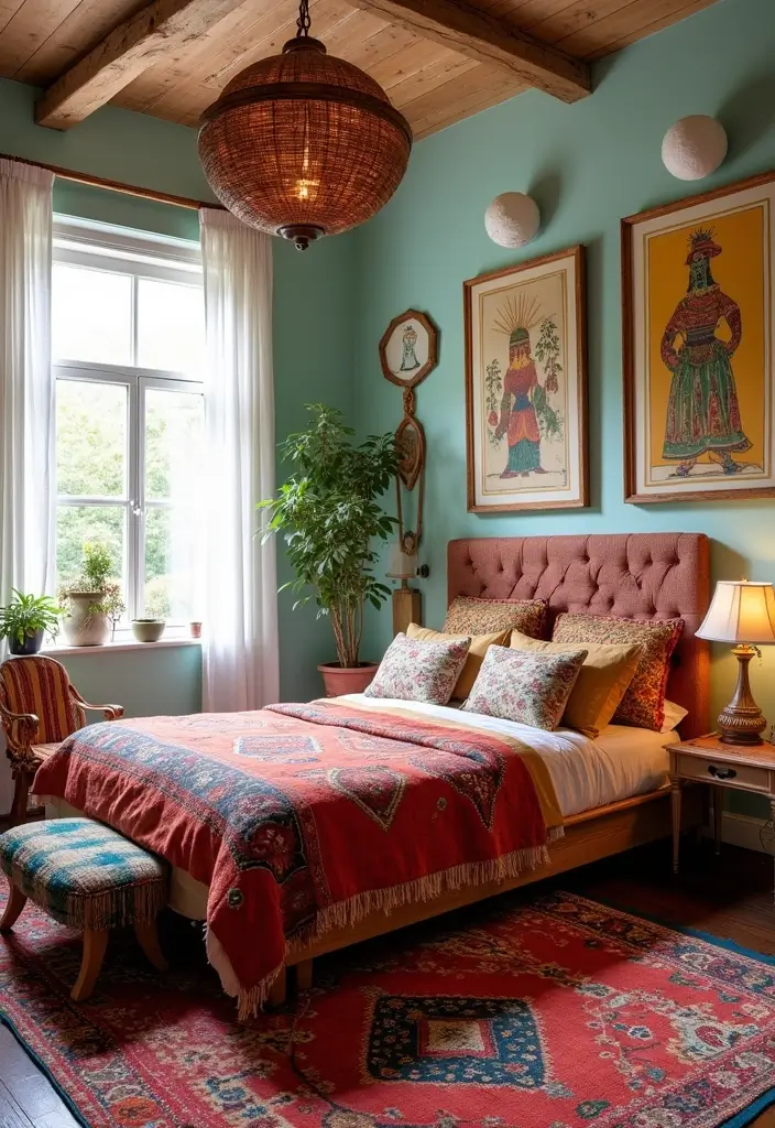 30 Guest Bedroom Ideas That'll Make Your Friends Never Want to Leave! - 19. Bohemian Vibes