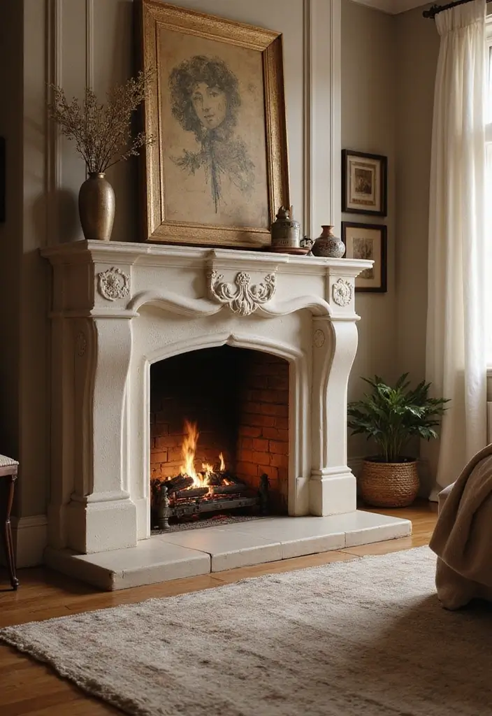 30 Guest Bedroom Ideas That'll Make Your Friends Never Want to Leave! - 24. Cozy Fireplaces