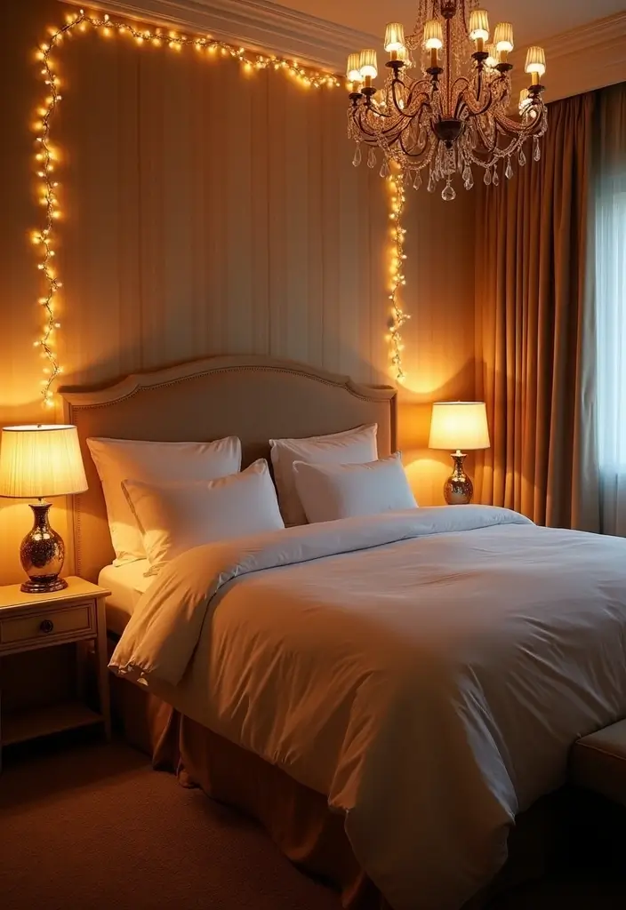 30 Guest Bedroom Ideas That'll Make Your Friends Never Want to Leave! - 4. Elegant Lighting