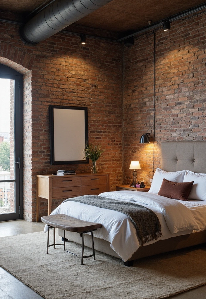30 Modern Bedroom Ideas for Couples That Combine Style and Comfort (Don't Miss #12!) - 3. Industrial Edge