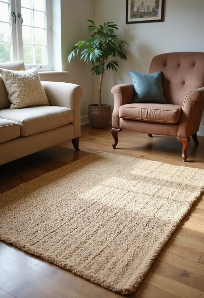 30 Must-Have Small Modern Farmhouse Living Room Furniture Pieces You Can't Live Without! - 13. Natural Fiber Rugs