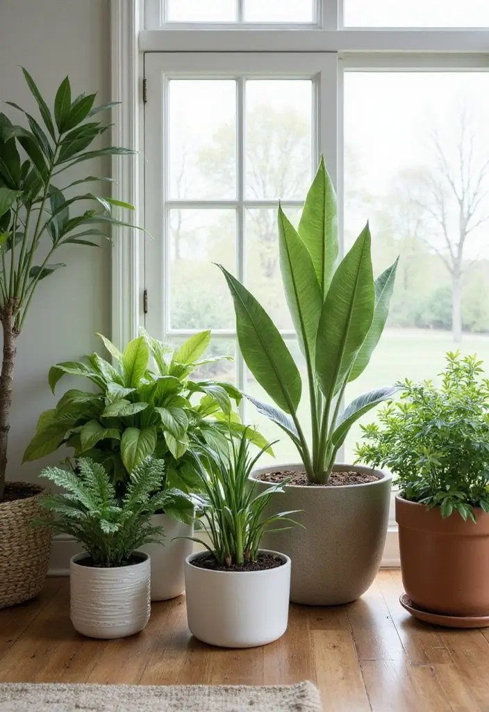 30 Must-Have Small Modern Farmhouse Living Room Furniture Pieces You Can't Live Without! - 18. Indoor Plants