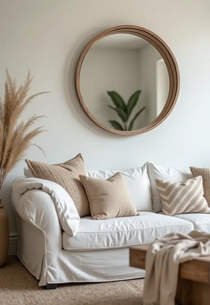 30 Must-Have Small Modern Farmhouse Living Room Furniture Pieces You Can't Live Without! - 19. Unique Wall Mirrors