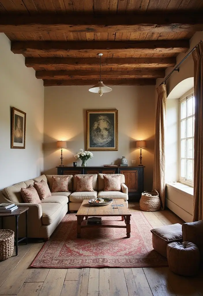 30 Small Apartment Living Room Layouts That Will Transform Your Space! - 11. The Rustic Charm