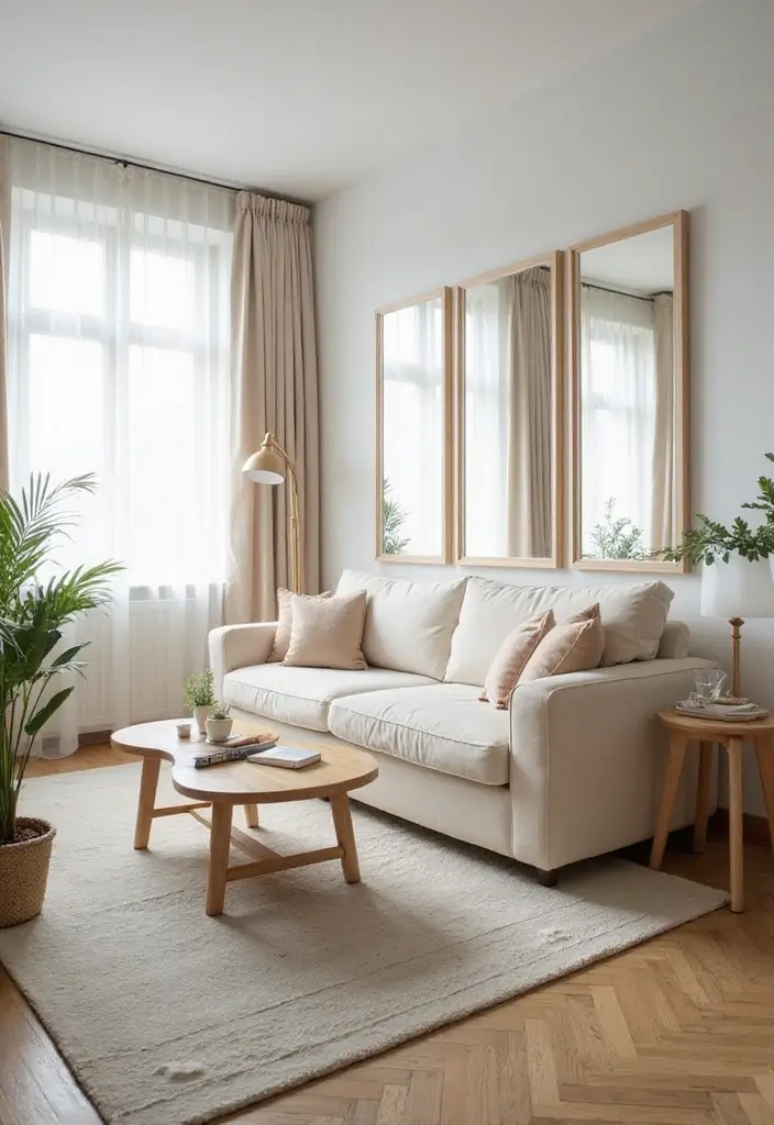 30 Small Apartment Living Room Layouts That Will Transform Your Space! - 14. The Bright and Airy Space