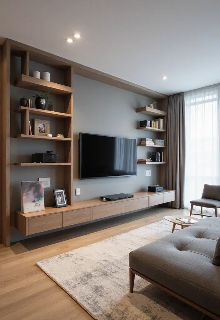 30 Small Apartment Living Room Layouts That Will Transform Your Space! - 16. The Tech-Savvy Setup