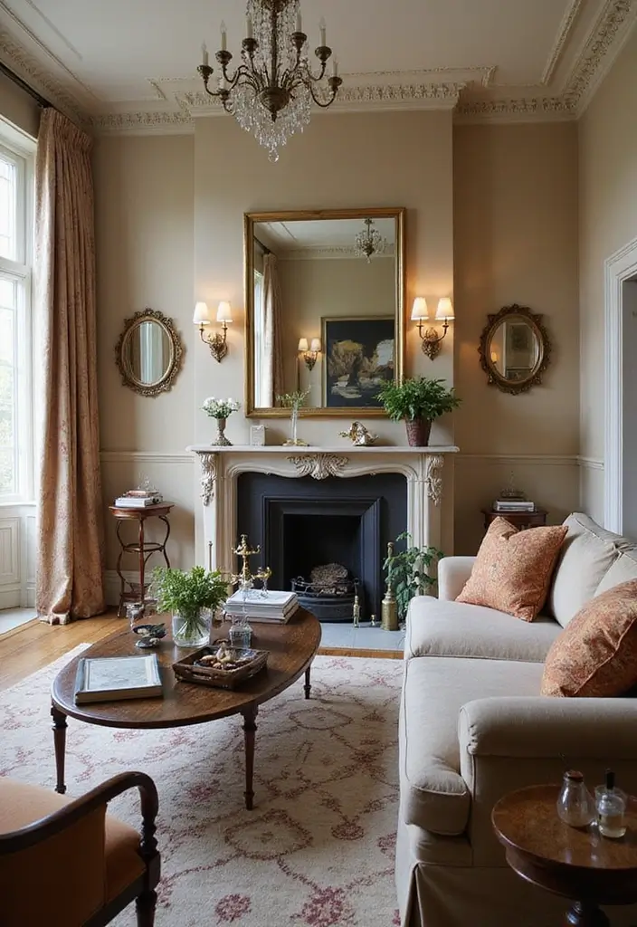 30 Small Apartment Living Room Layouts That Will Transform Your Space! - 27. The Elegant Formal Setting