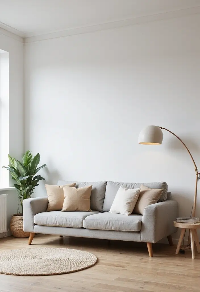 30 Small Apartment Living Room Layouts That Will Transform Your Space! - 3. The Minimalist Approach