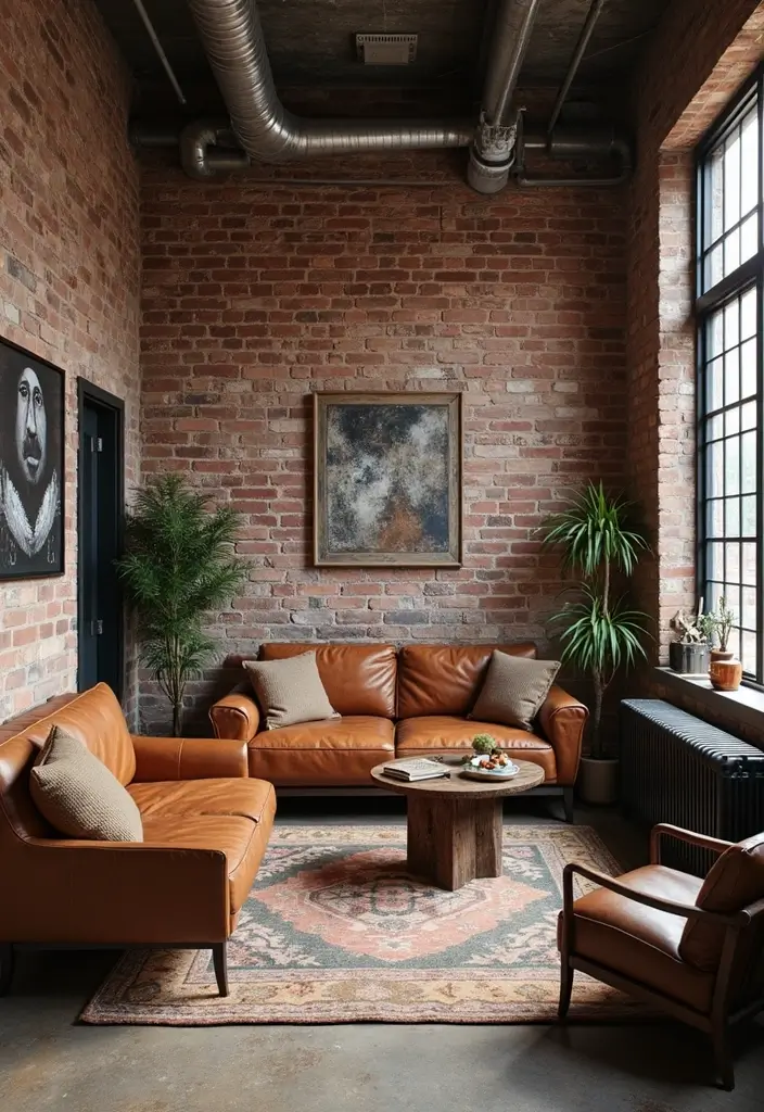 30 Small Apartment Living Room Layouts That Will Transform Your Space! - 8. The Industrial Loft