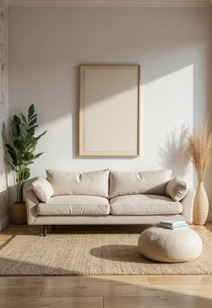 30 Small Apartment Living Room Layouts That Will Transform Your Space! - 9. The Zen Zone