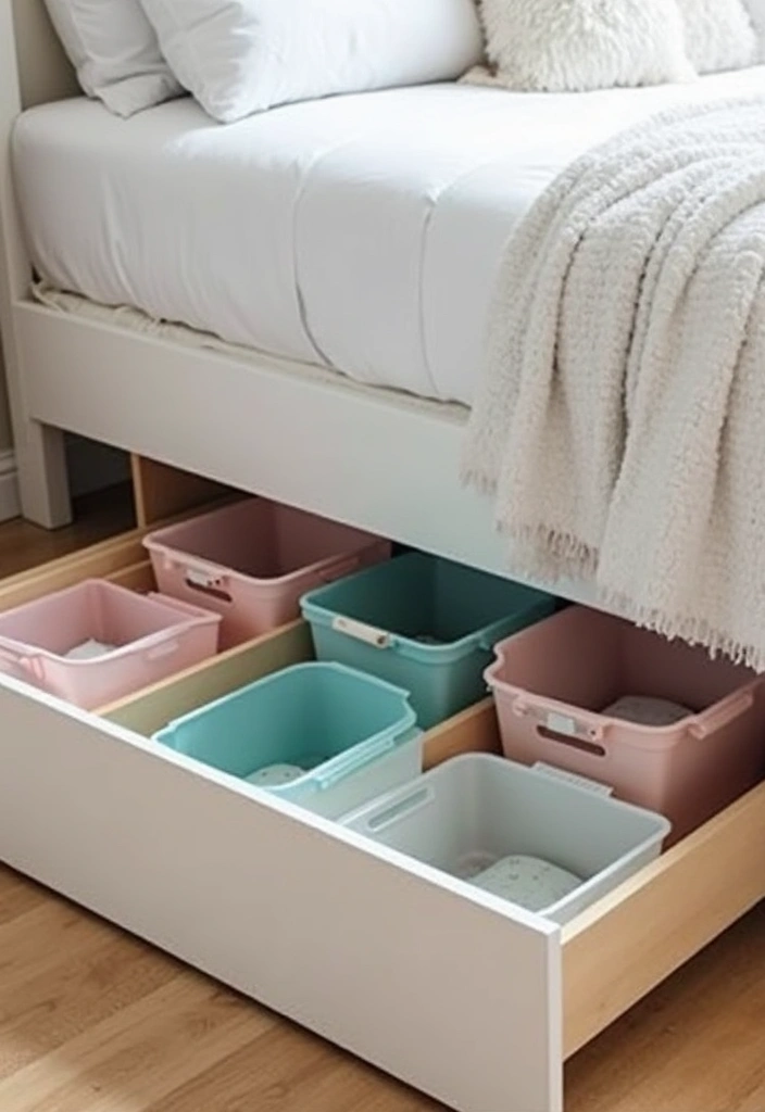 30 Small Bedroom Organization Hacks That Will Transform Your Space Overnight! - 1. Under-Bed Storage Bins