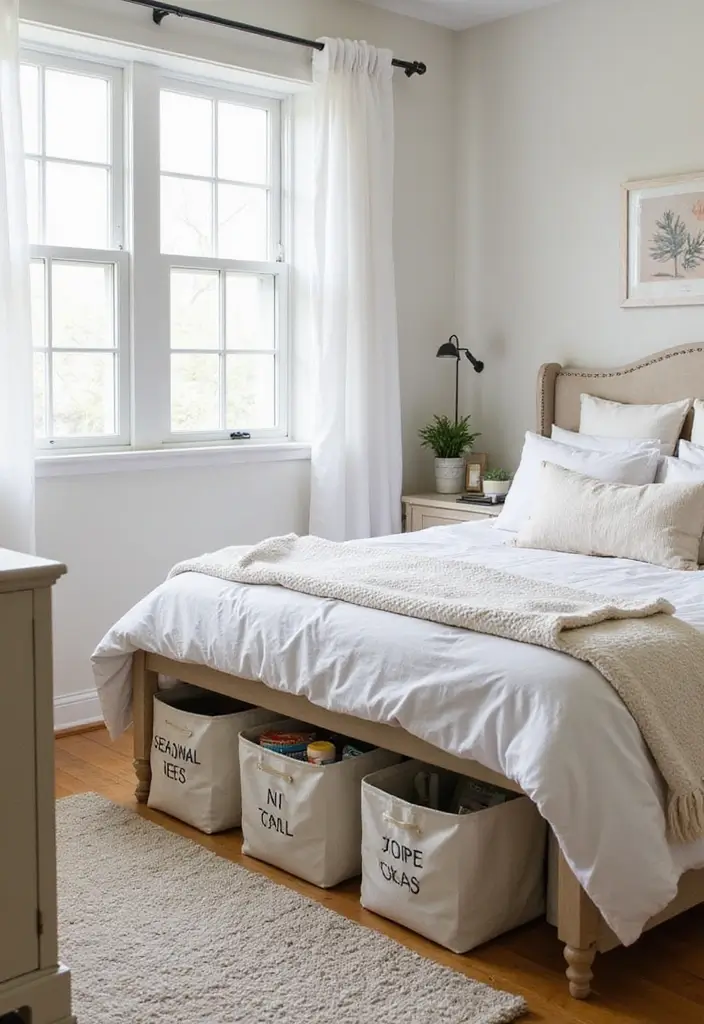 30 Small Bedroom Organization Hacks That Will Transform Your Space Overnight! - 20. Seasonal Storage