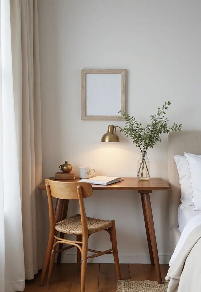 30 Small Bedroom Organization Hacks That Will Transform Your Space Overnight! - 26. Use a Small Table