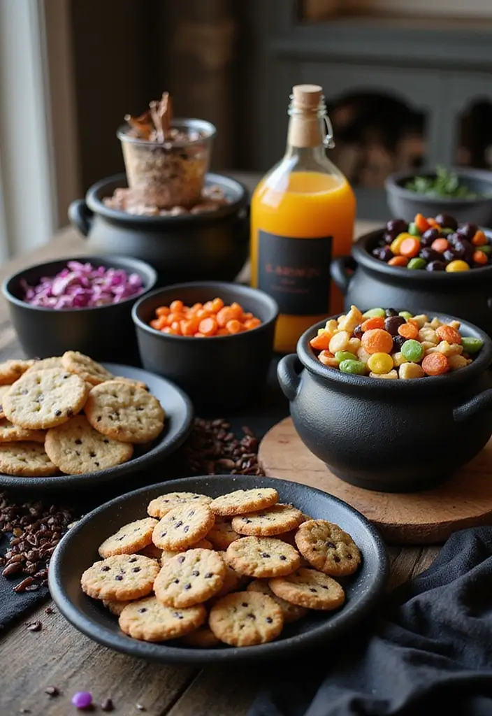 30 Spooktacular Halloween Decorations for Your Ultimate Party (Your Guests Will Scream!) - 10. Spooky Treat Stations