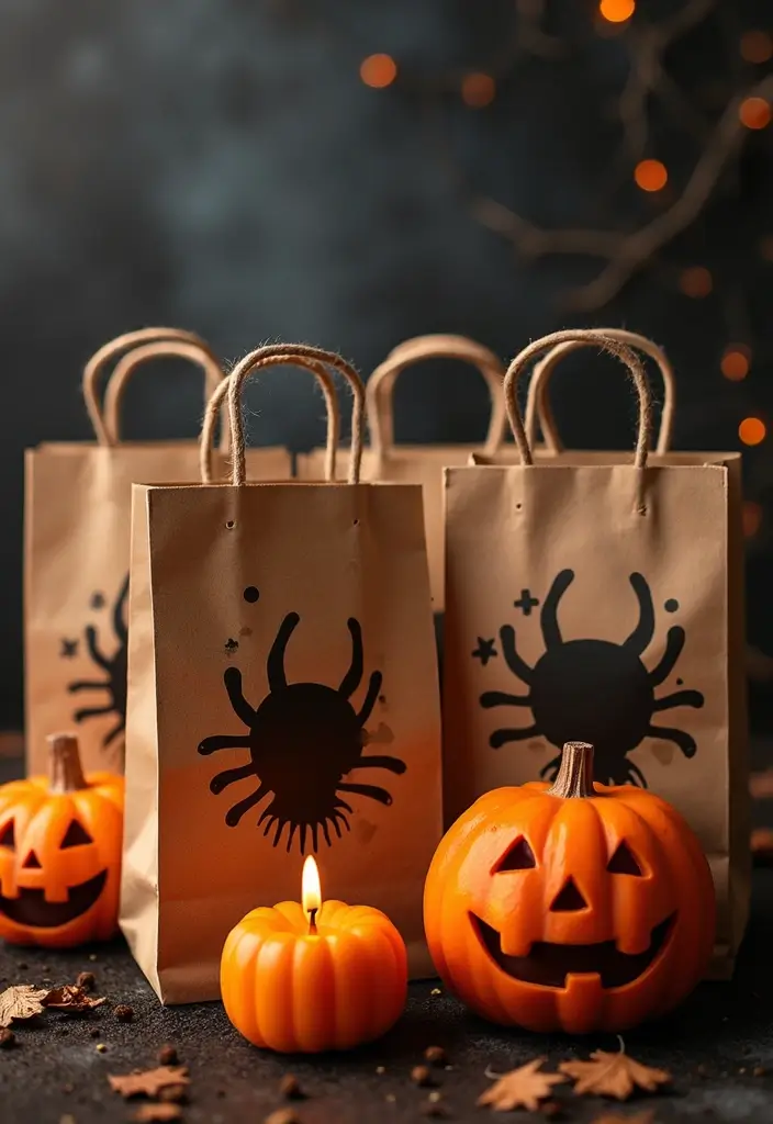 30 Spooktacular Halloween Decorations for Your Ultimate Party (Your Guests Will Scream!) - 30. Final Frights - Themed Farewell Bags