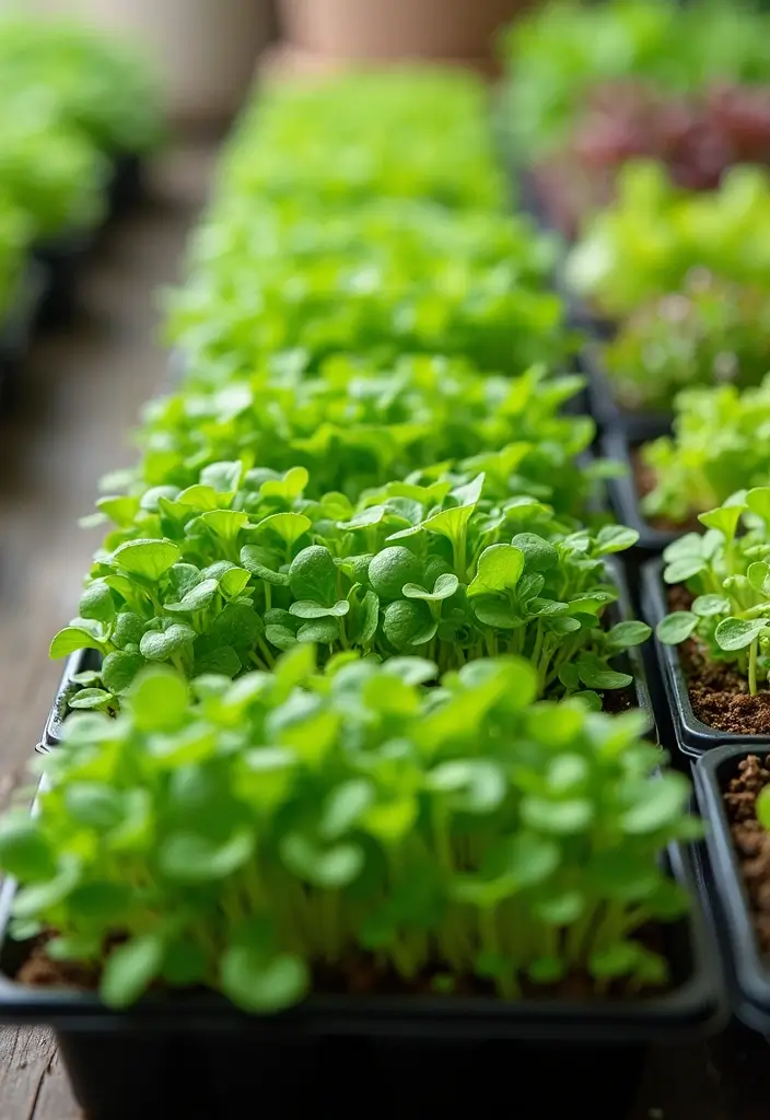 30 Stunning Backyard Vegetable Garden Designs That Even Beginners Can Nail! - 25. Microgreens Garden