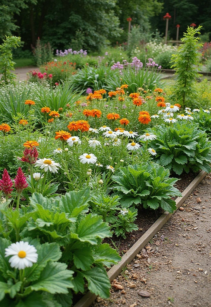 30 Stunning Backyard Vegetable Garden Designs That Even Beginners Can Nail! - 29. Mixed Borders Garden