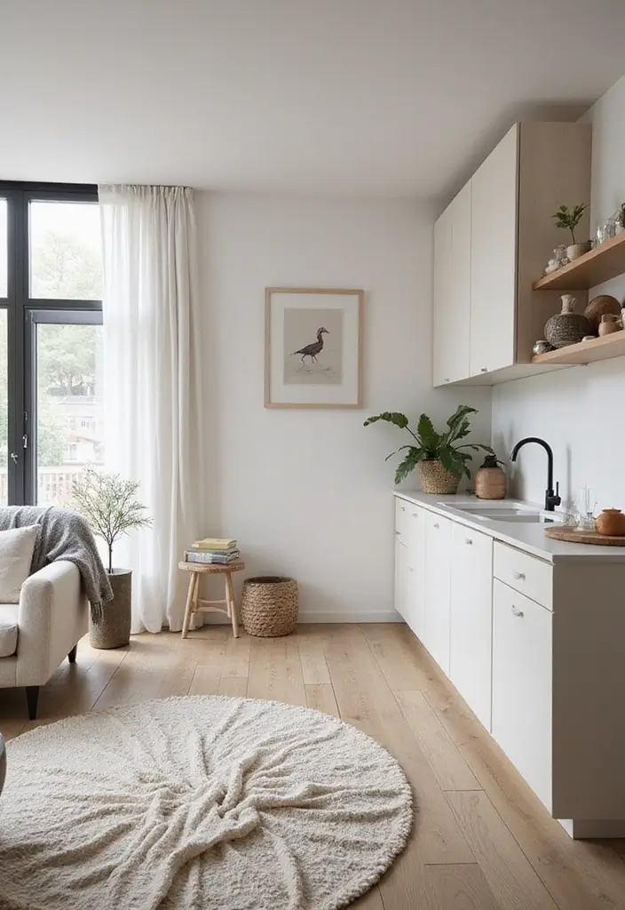 30 Stunning Open Floor Plan Ideas That Will Transform Your Living Room and Kitchen! - 9. Scandinavian Style: Functional and Cozy