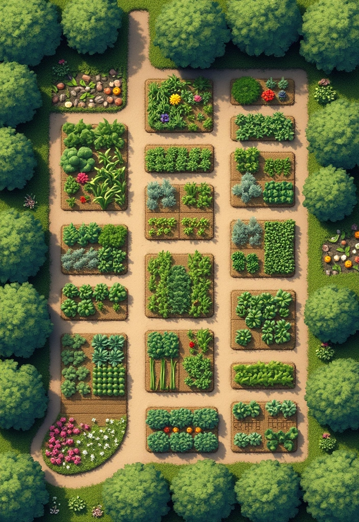 30 Stunning Vegetable Garden Layout Designs That Will Transform Your Backyard! - 10. Community Garden Layout