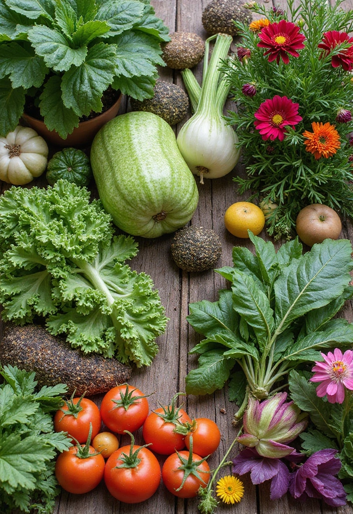 30 Stunning Vegetable Garden Layout Designs That Will Transform Your Backyard! - 13. Cottage Garden Blend