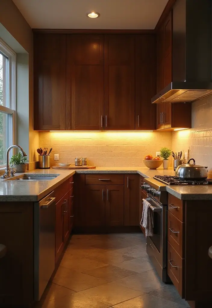 30 Stunning White Modern Kitchen Designs You Need to See to Believe! - 14. Layered Lighting