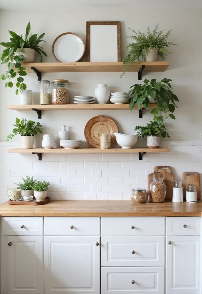 30 Stunning White Modern Kitchen Designs You Need to See to Believe! - 15. Open Shelves