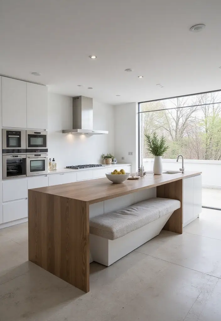 30 Stunning White Modern Kitchen Designs You Need to See to Believe! - 17. Floating Islands