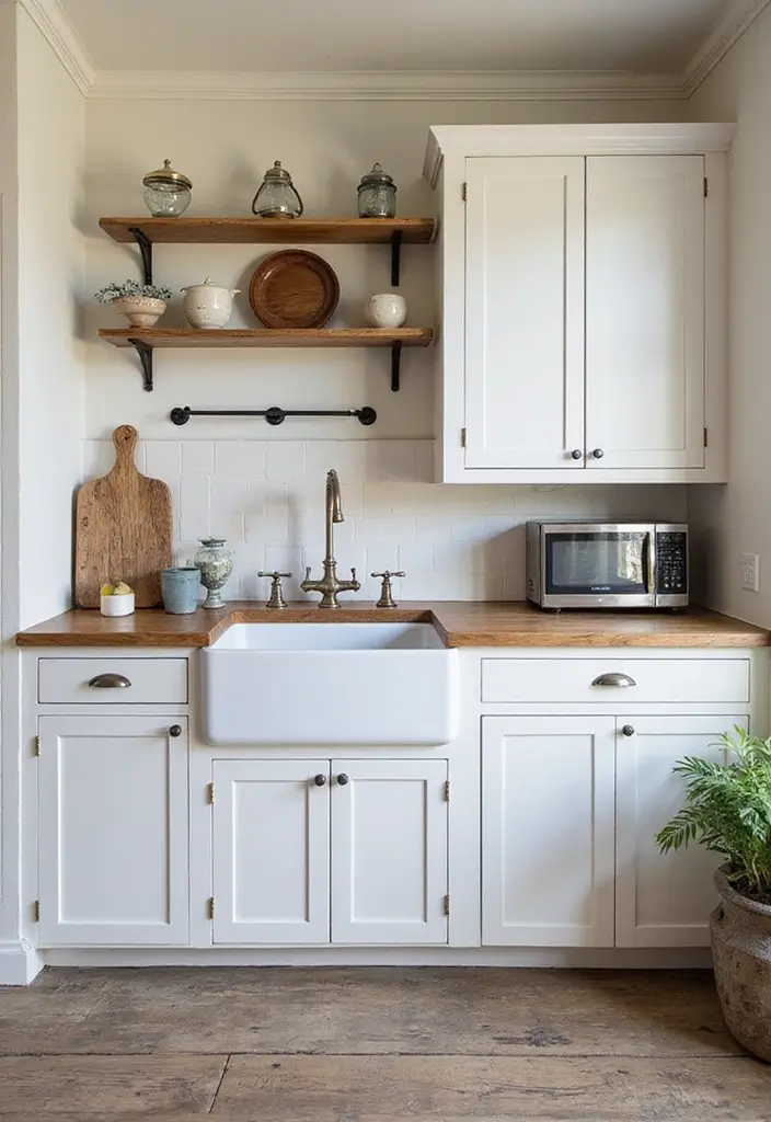 30 Stunning White Modern Kitchen Designs You Need to See to Believe! - 18. Vintage Charm