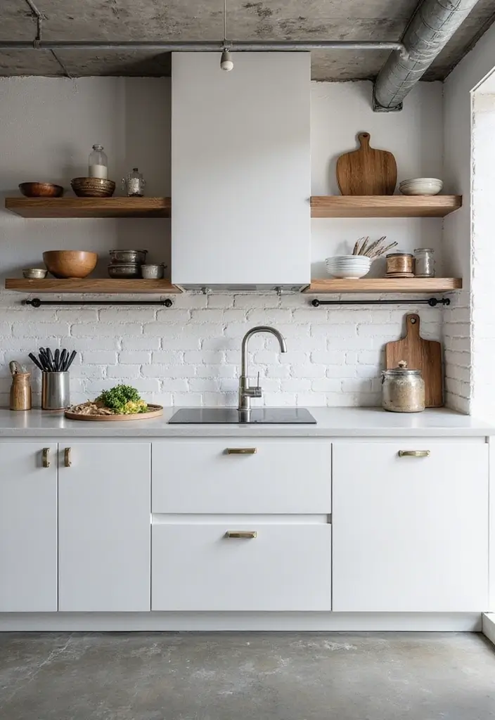 30 Stunning White Modern Kitchen Designs You Need to See to Believe! - 3. Industrial Chic