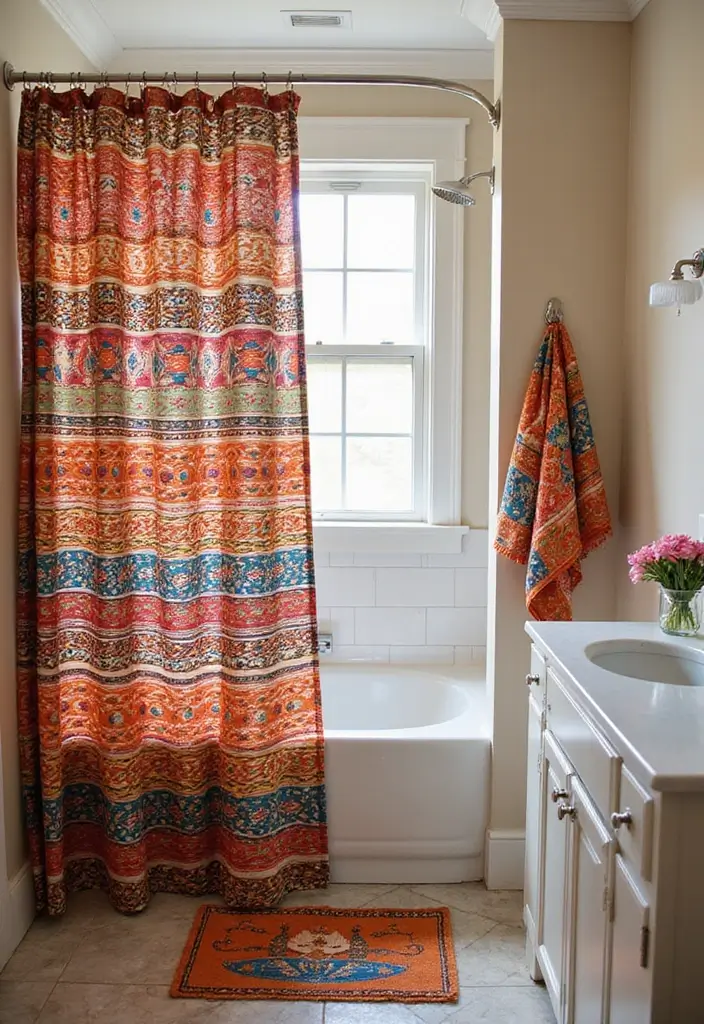 30 Western Bathroom Decor Ideas That'll Make You Feel Like You're in a Cowboy Movie! - 14. Southwestern Patterns