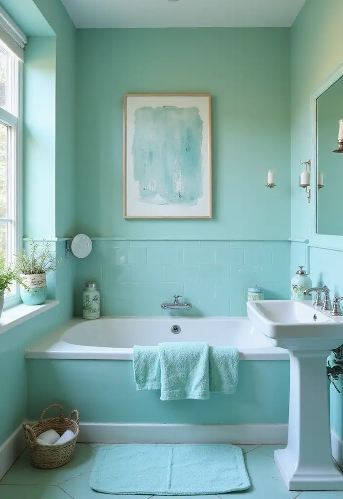 35 Spa-Inspired Bathroom Decor Ideas That Will Turn Your Home into a Zen Oasis! - 1. Soothing Color Palette
