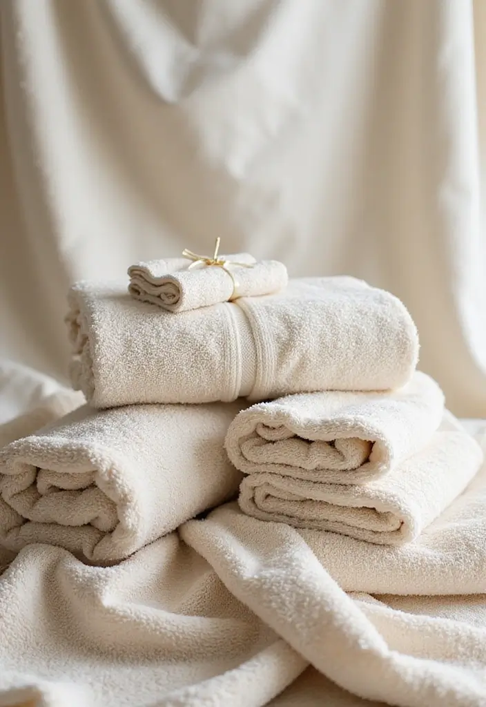 35 Spa-Inspired Bathroom Decor Ideas That Will Turn Your Home into a Zen Oasis! - 14. Soft Bath Linens