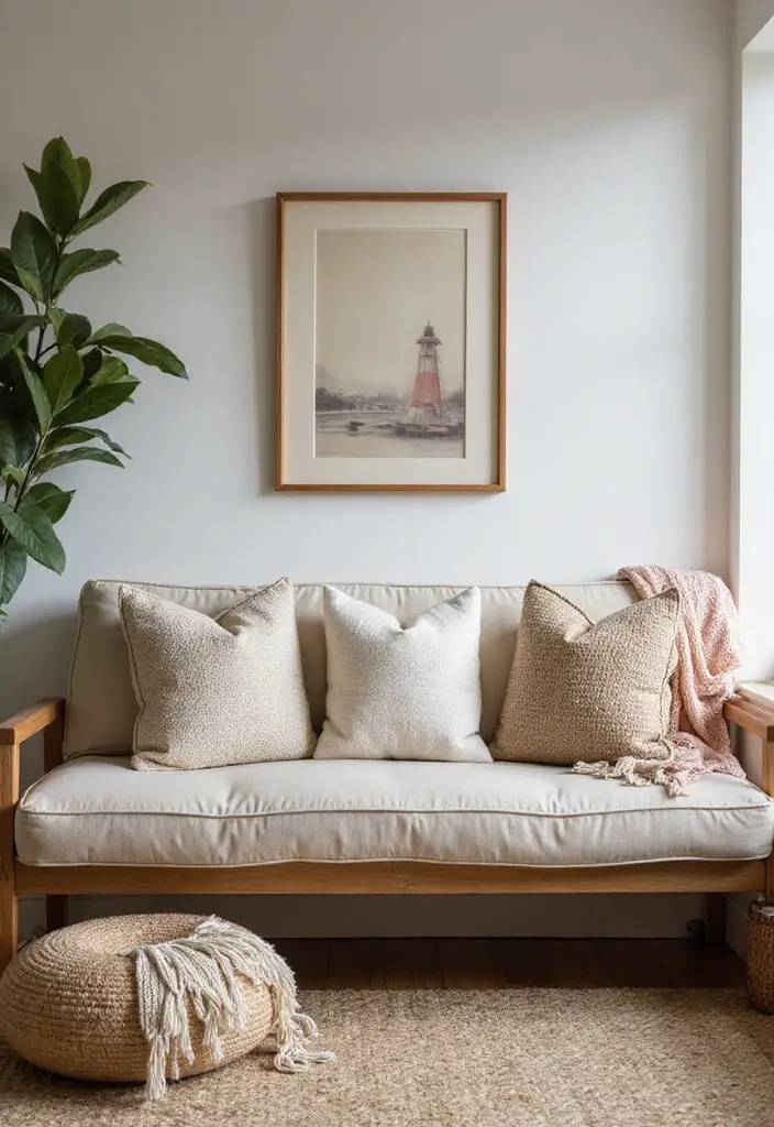 50+ Vibrant Cozy Living Room Ideas for a Fun Atmosphere - 47. Cozy Bench Seating