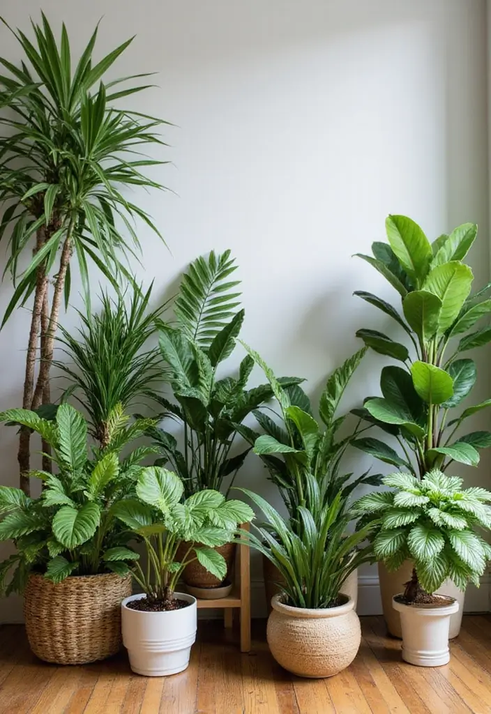 50+ Vibrant Cozy Living Room Ideas for a Fun Atmosphere - 7. Indoor Plants