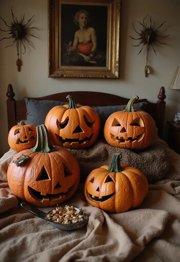 Transform Your Space: 25 Halloween Bedroom Decor Ideas for a Cozy Aesthetic! - 12. Vintage Halloween Decor