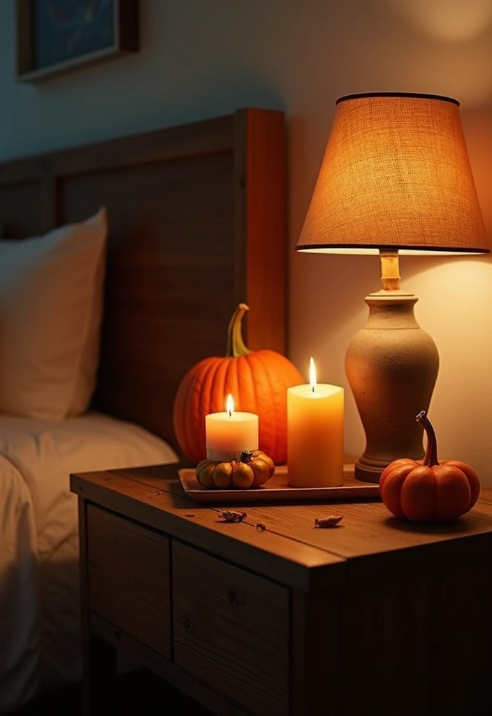 Transform Your Space: 25 Halloween Bedroom Decor Ideas for a Cozy Aesthetic! - 14. Enchanted Nightstand