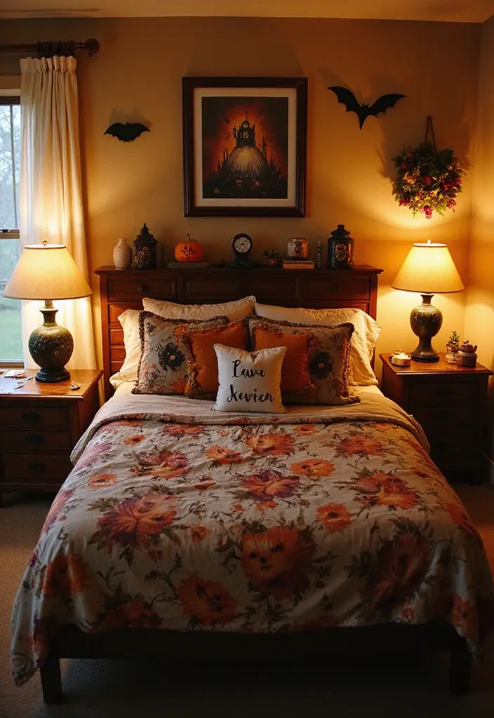 Transform Your Space: 25 Halloween Bedroom Decor Ideas for a Cozy Aesthetic! - 25. Personalized Halloween Decor