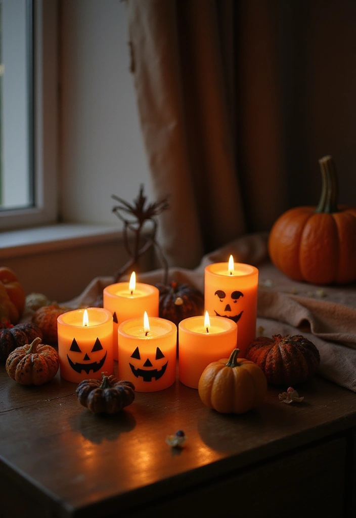 Transform Your Space: 25 Halloween Bedroom Decor Ideas for a Cozy Aesthetic! - 6. Candles with Spooky Scents