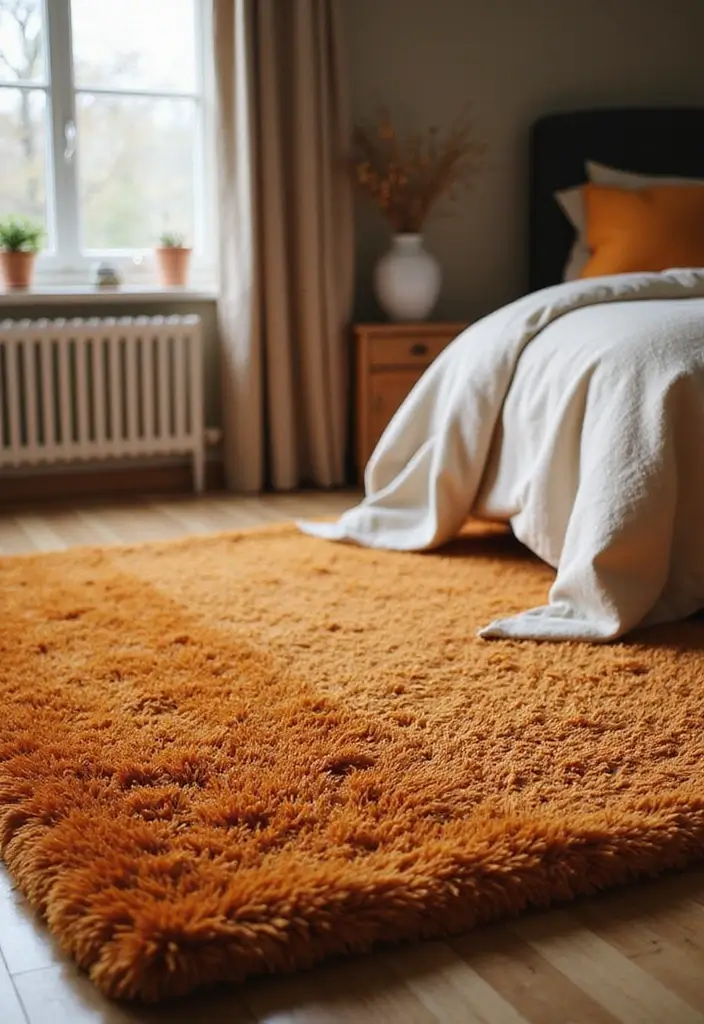 Transform Your Space: 25 Halloween Bedroom Decor Ideas for a Cozy Aesthetic! - 8. Cozy Rugs